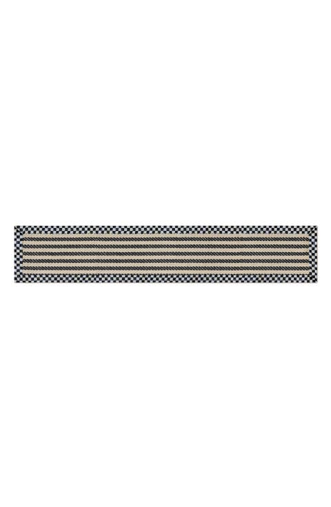 Courtly Check Herringbone Stripe Indoor Rug