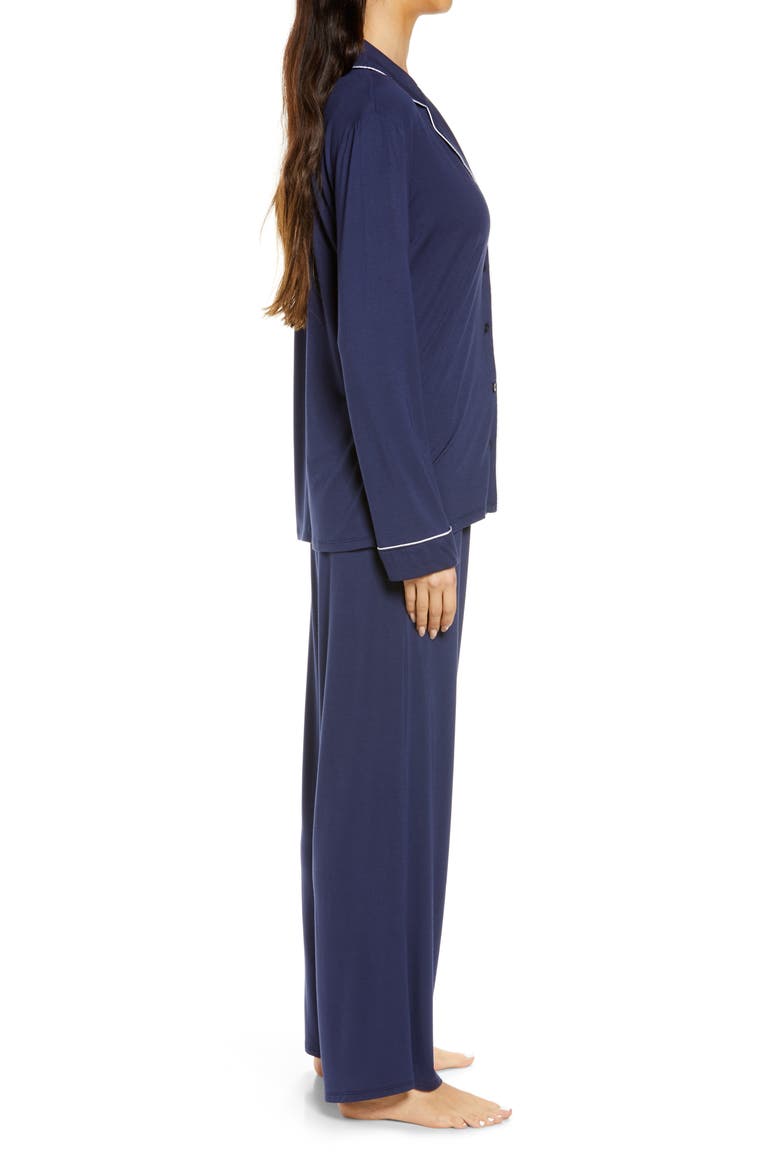 Moonlight Eco Knit Pajamas, Alternate, color, NAVY PEACOAT