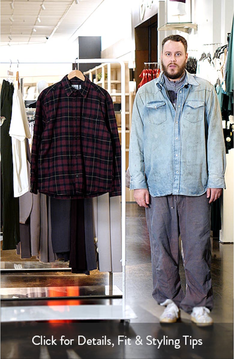 Gargan Plaid Cotton Flannel Snap-Up Shirt Jacket, sales video thumbnail