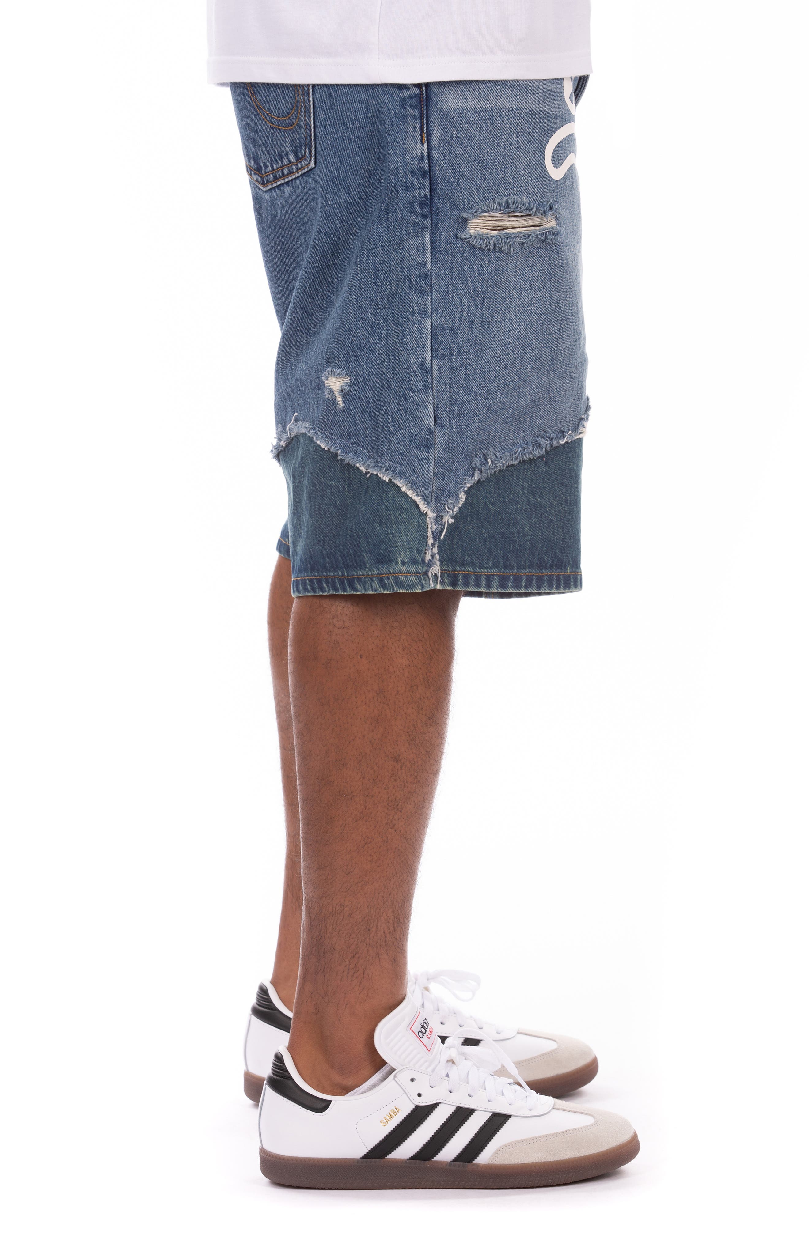 ICECREAM Hoodsie Ripped Denim Shorts (Men) | Nordstromrack