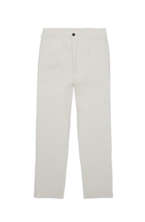 Fortela Oklahoma Cotton Pleated Trousers In Gray