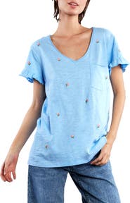 Billy T Rosey Frill Sleeve T-Shirt