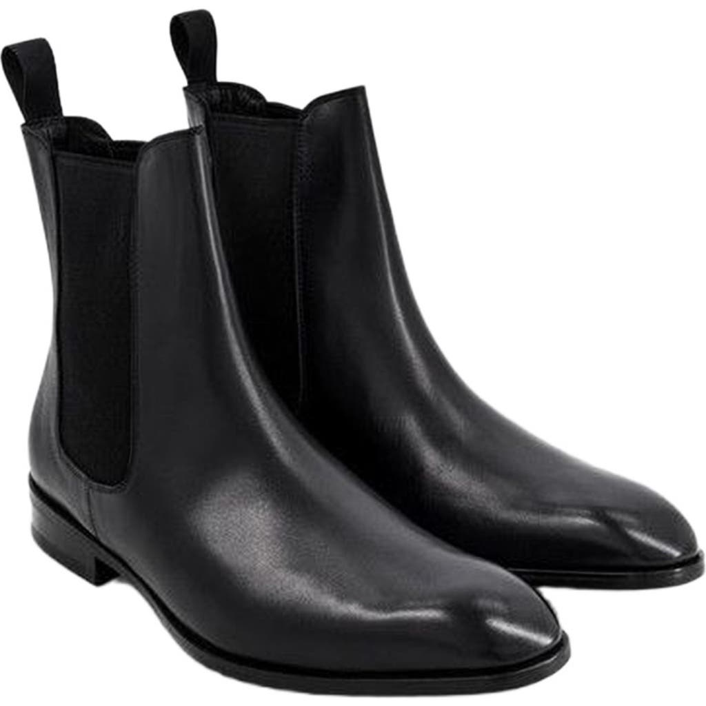 Anthony Veer Ashford Chelsea Boot in Obsidian Black Leather  product