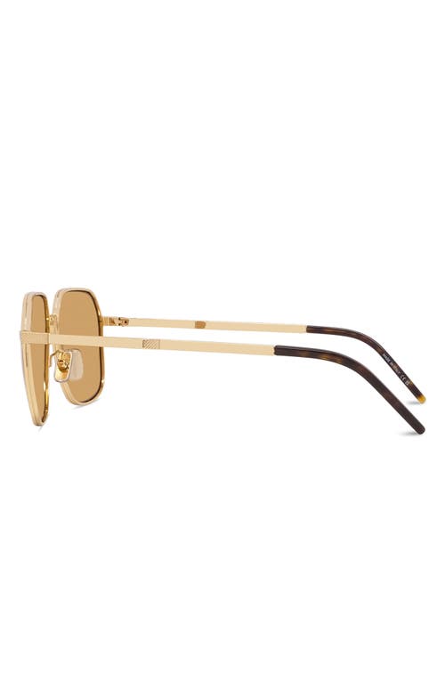 Givenchy Gv One 56mm Square Sunglasses In Gold