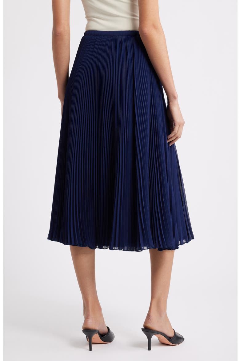 Kella Pleated Skirt, Alternate, color, NAVY