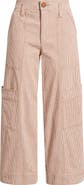 Wit & Wisdom Skyrise Cotton Crop Wide Leg Utility Pants