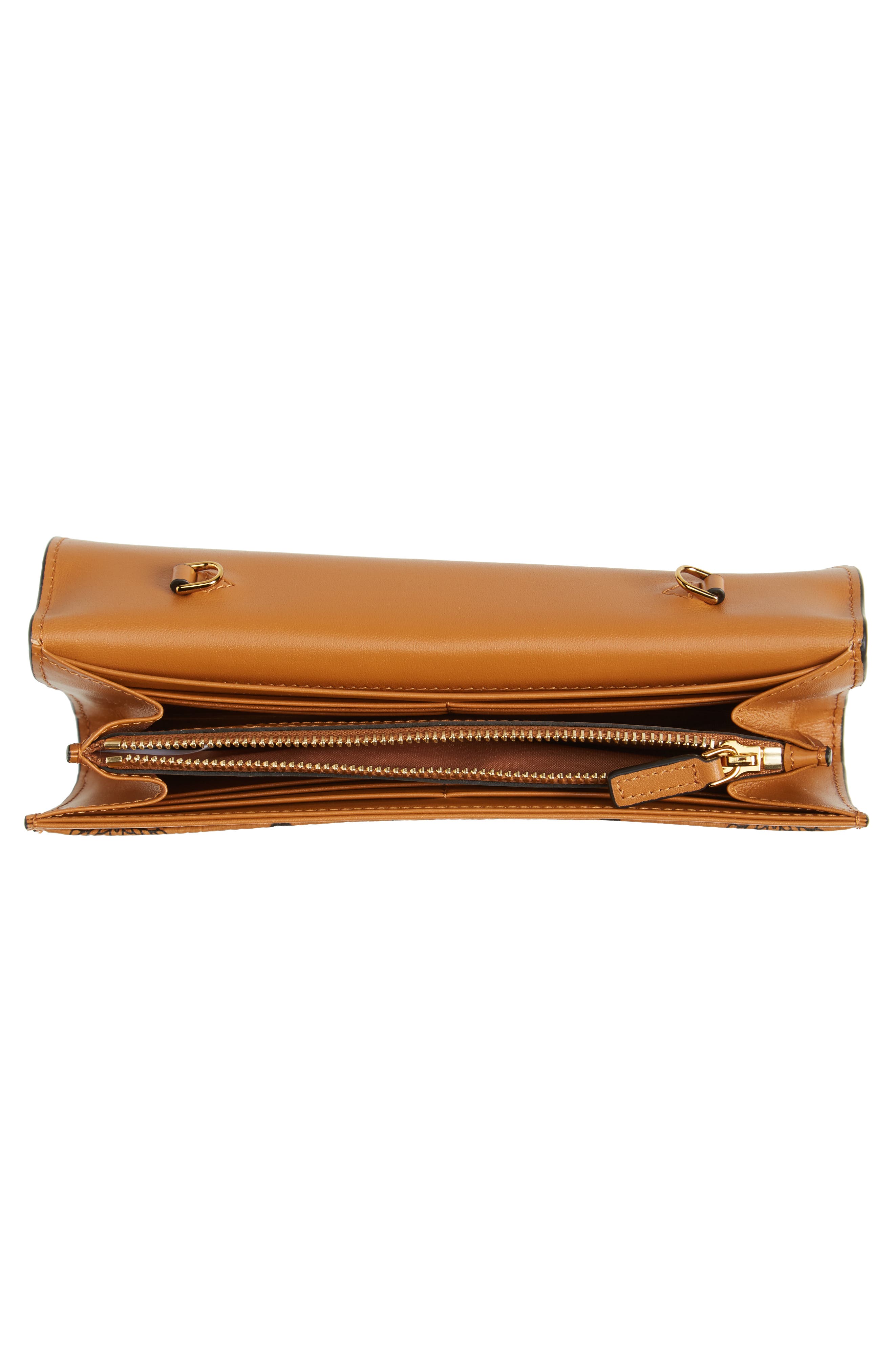 Tracy Crossbody Wallet in Visetos, Alternate, color, COGNAC