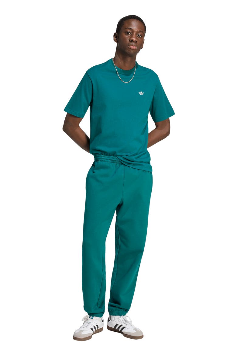 Trefoil Essentials Cotton T-Shirt, Alternate, color, RICH GREEN