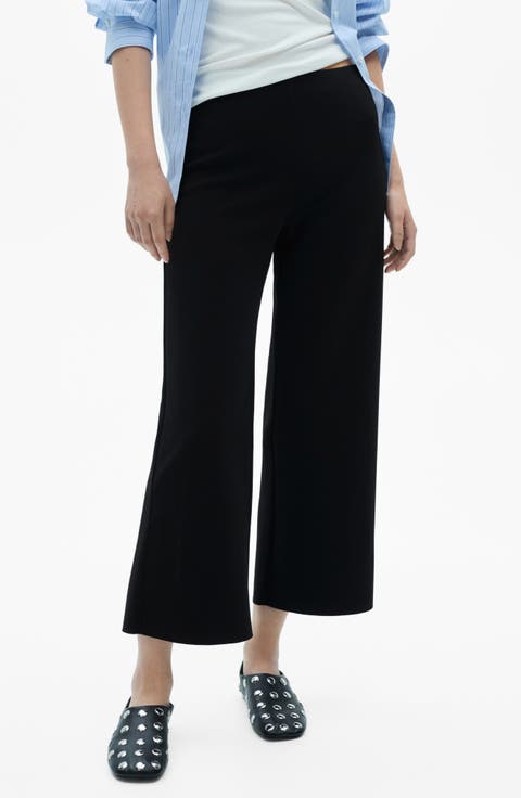 Flowy Wide Leg Crop Pants (Regular & Plus)