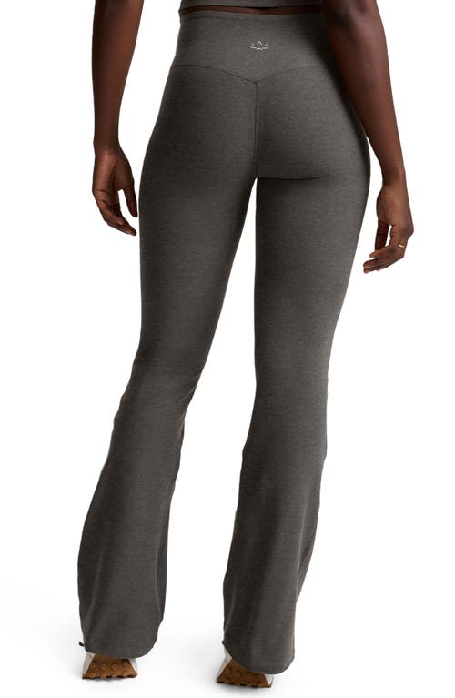 Beyond Yoga Space Dye High Waist Bootcut Leggings In Gray
