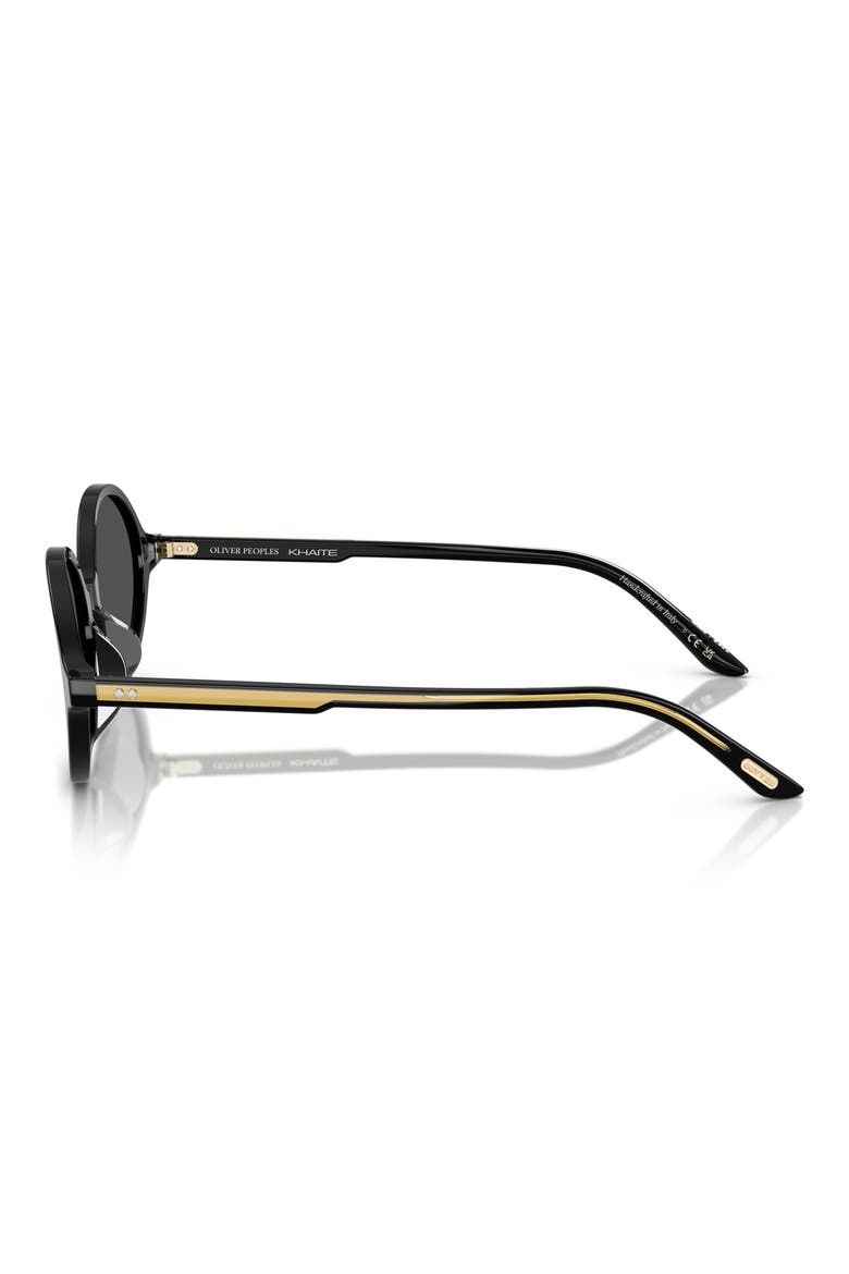 54mm Oval Sunglasses, Alternate, color, BLACK