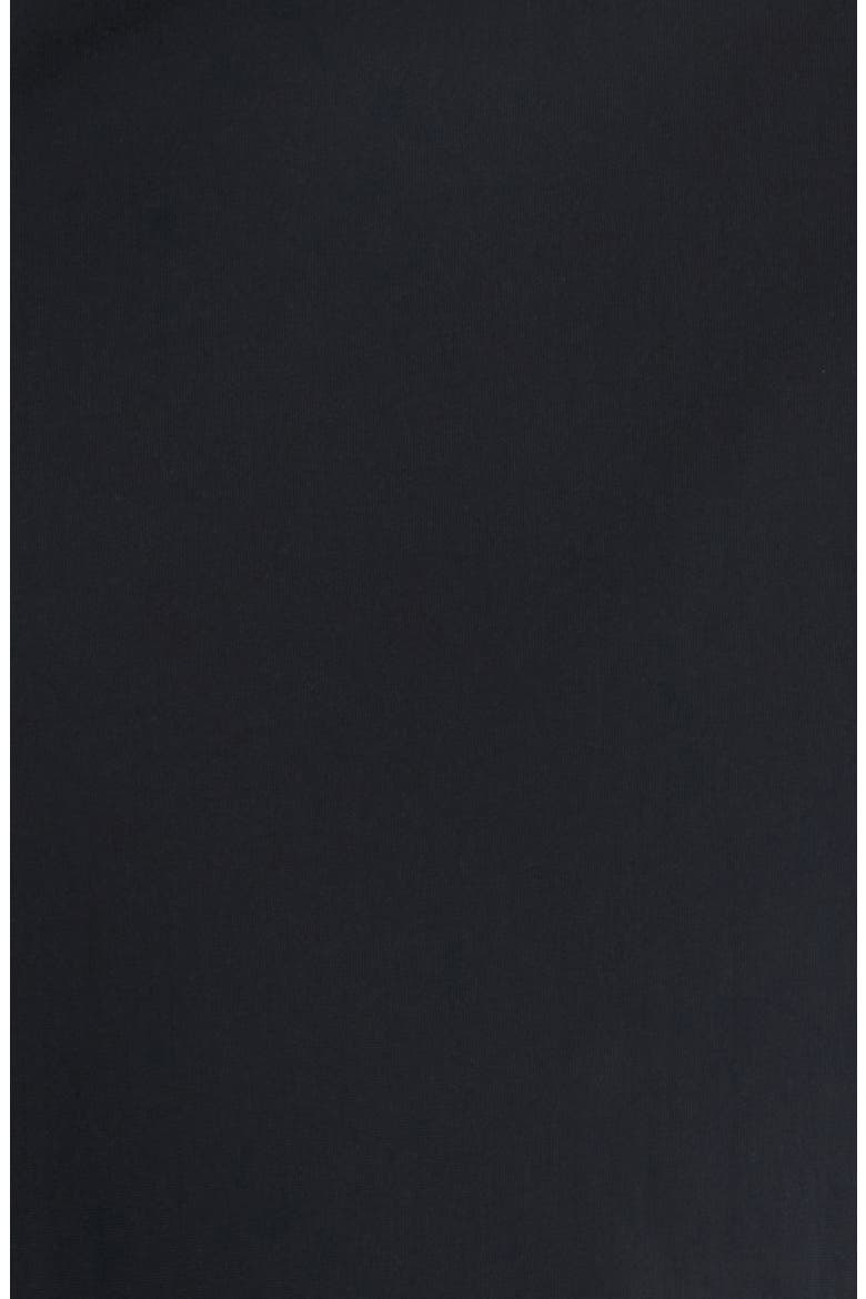 Piccadilly Solid Knit Nylon Blend Dress Shirt, Alternate, color, BLACK