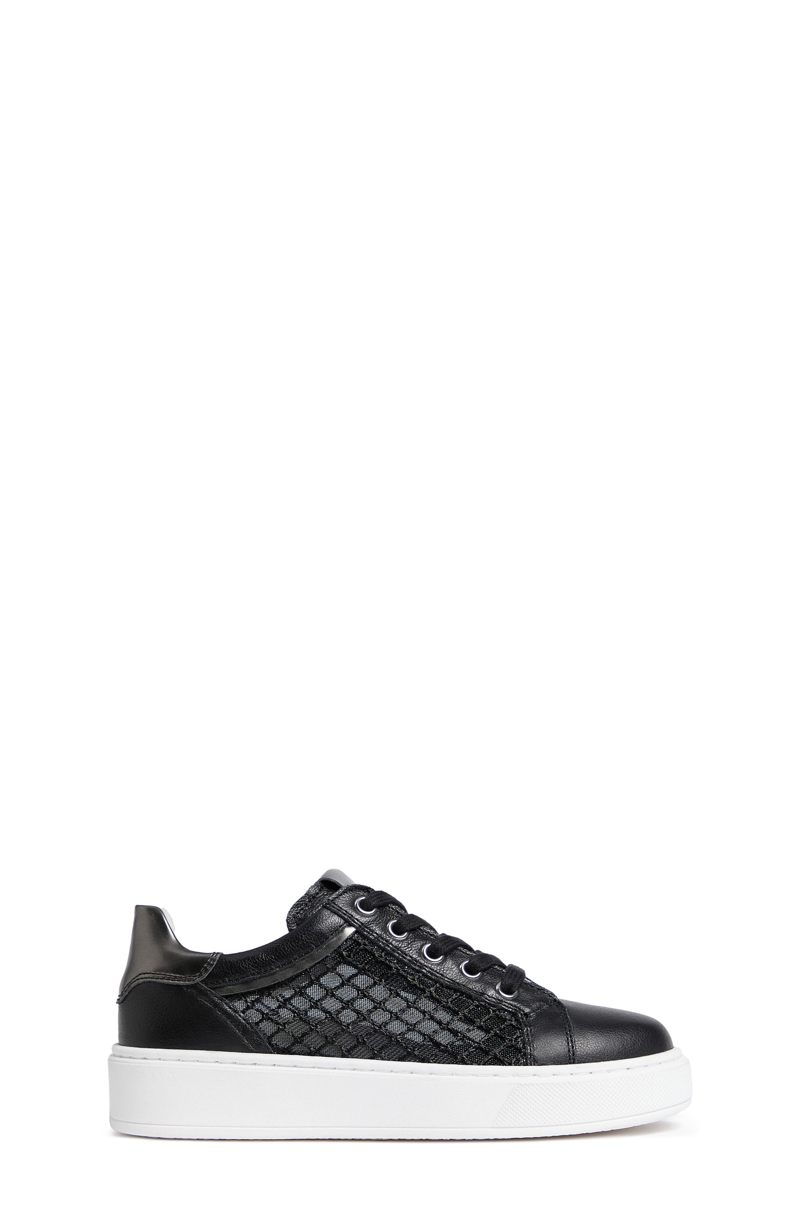 NeroGiardini Mesh Low Top Sneaker, Alternate, color, Black