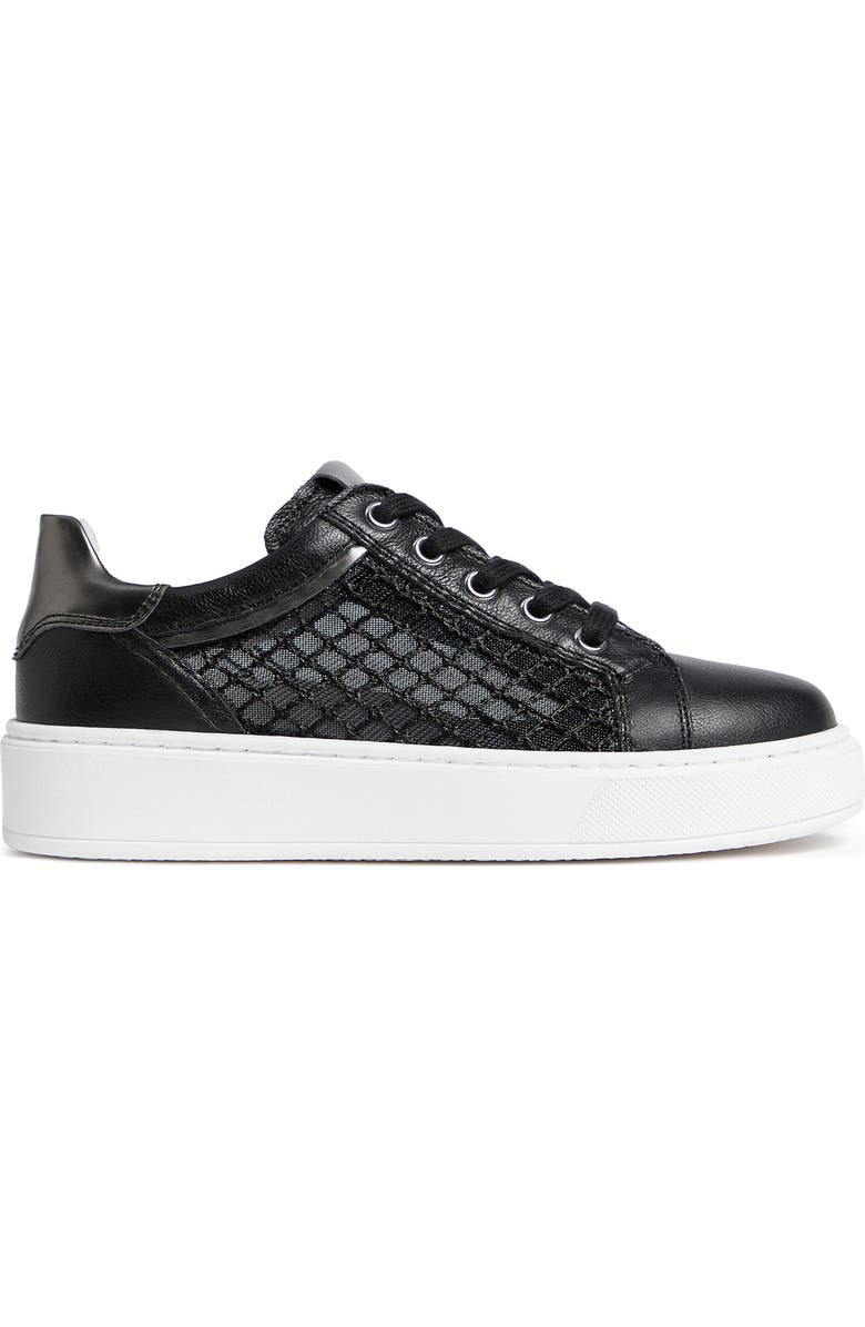 NeroGiardini Mesh Low Top Sneaker, Alternate, color, Black