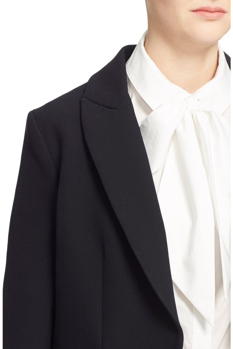 Cutaway Jacket with Removable Knit Dickey, Alternate, color, NAVY/ ARMY