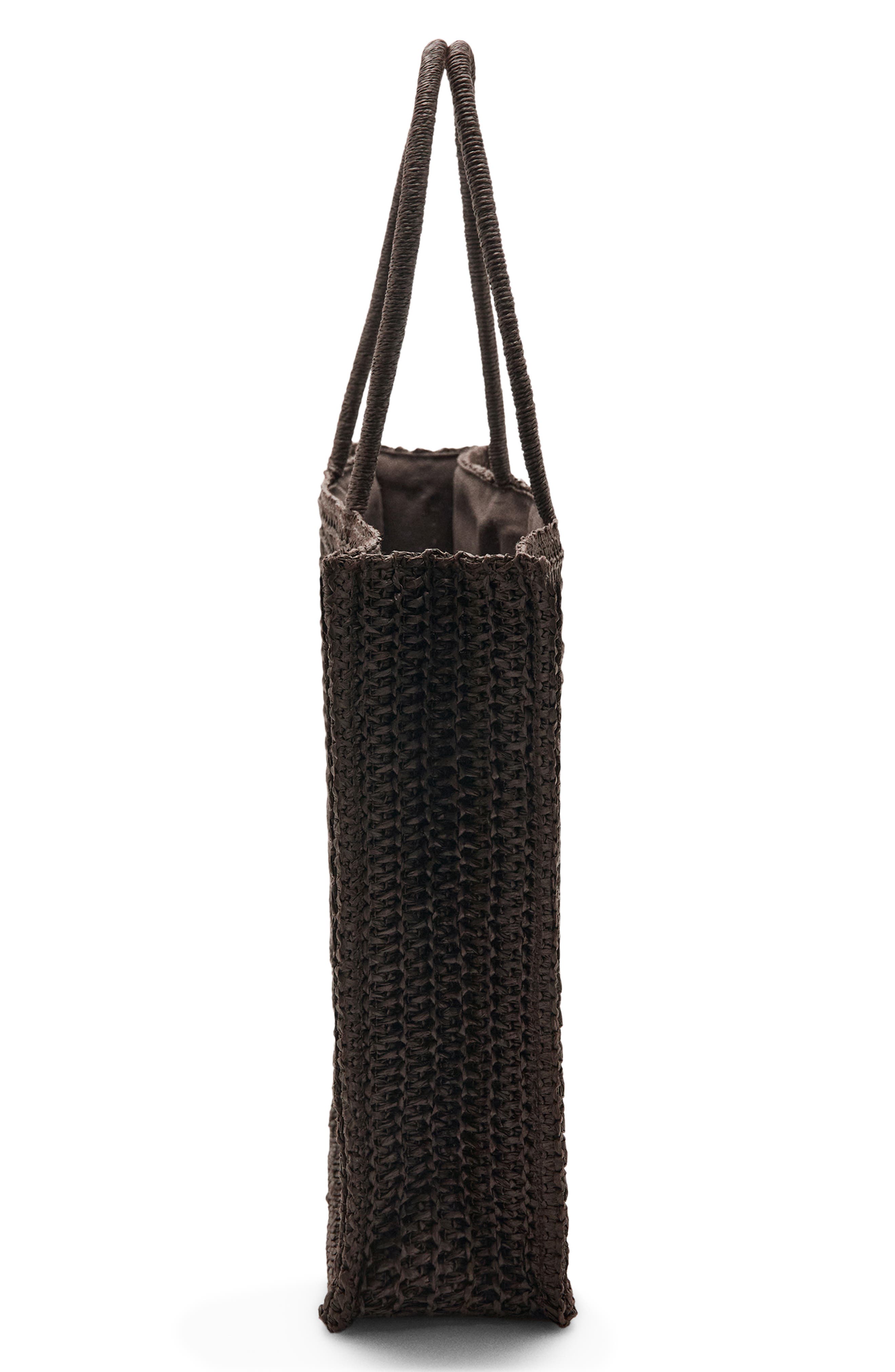 MANGO Natural Fiber Tote, Alternate, color, 