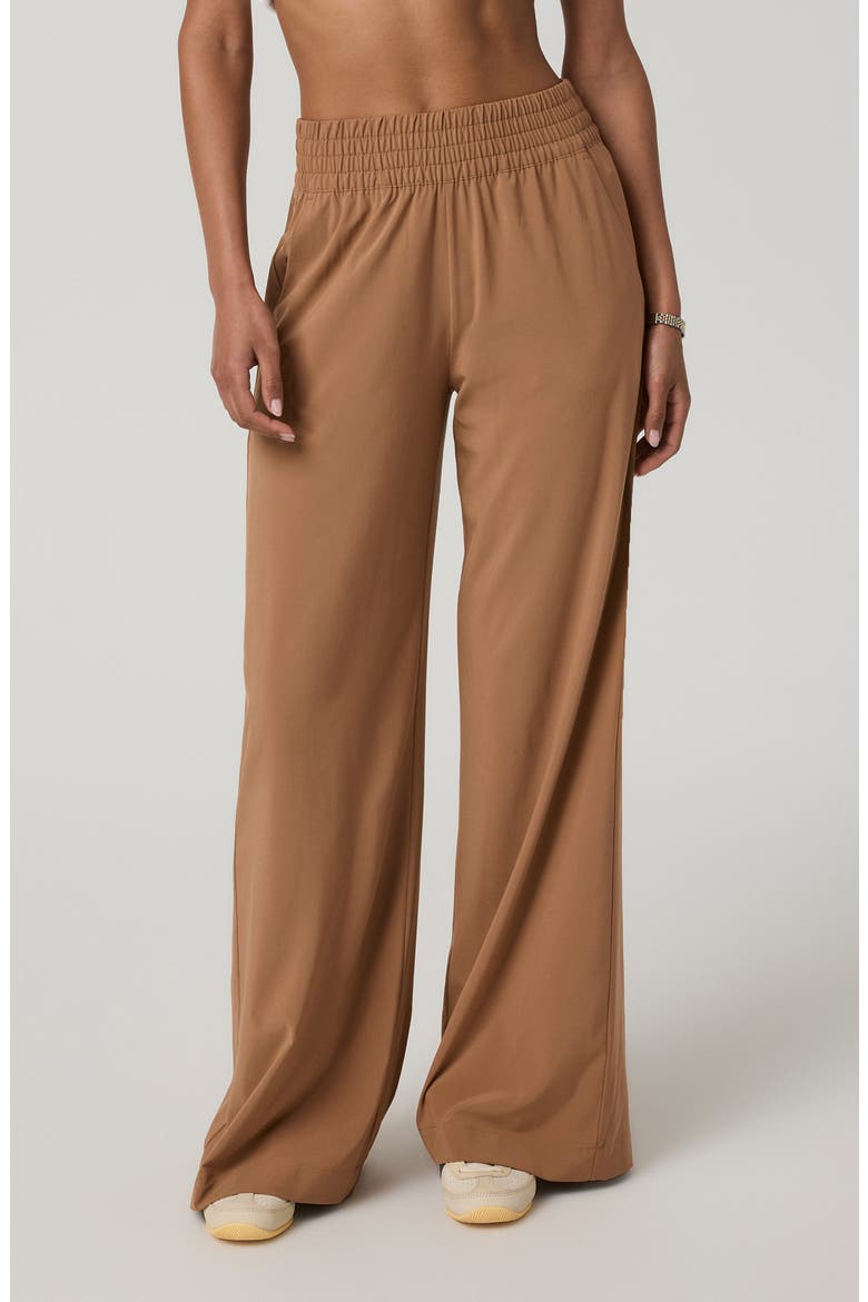 Villa Wide Leg Pants, Main, color, TOBACCO BROWN
