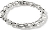 John Hardy Surf Bracelet, Diamonds, 8.5mm