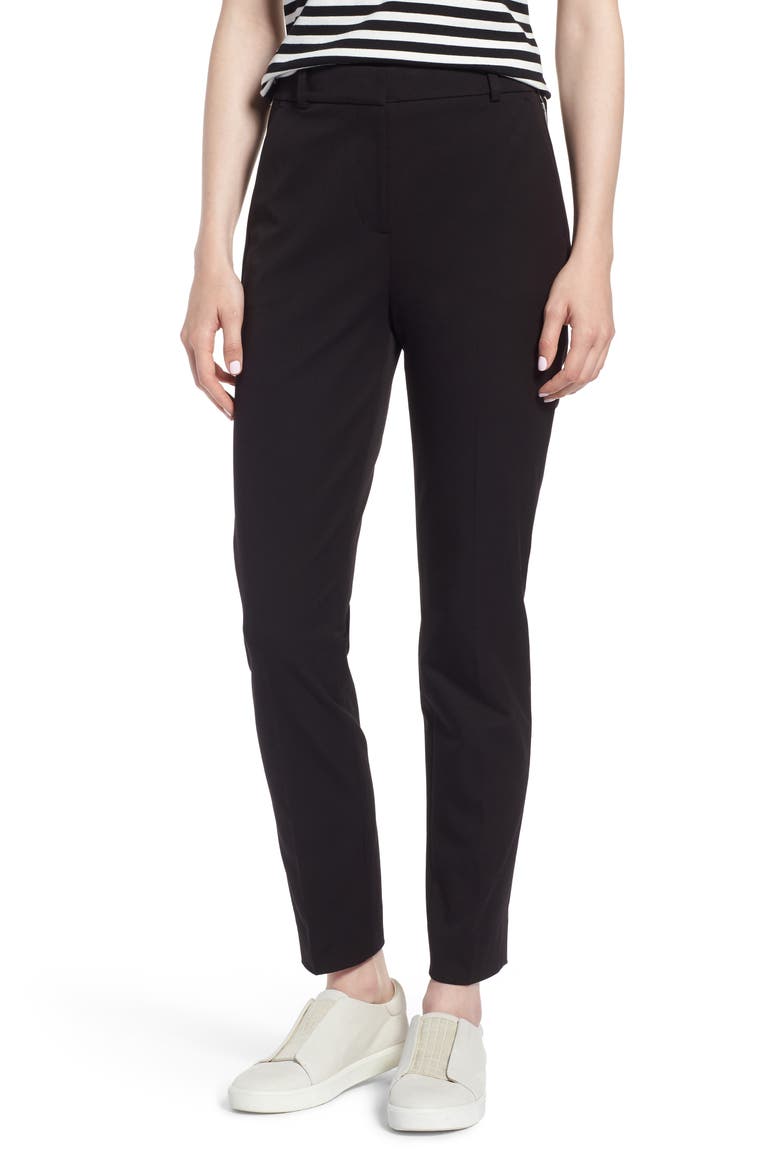 Cameron Seasonless High Rise Crop Pants, Main, color, BLACK