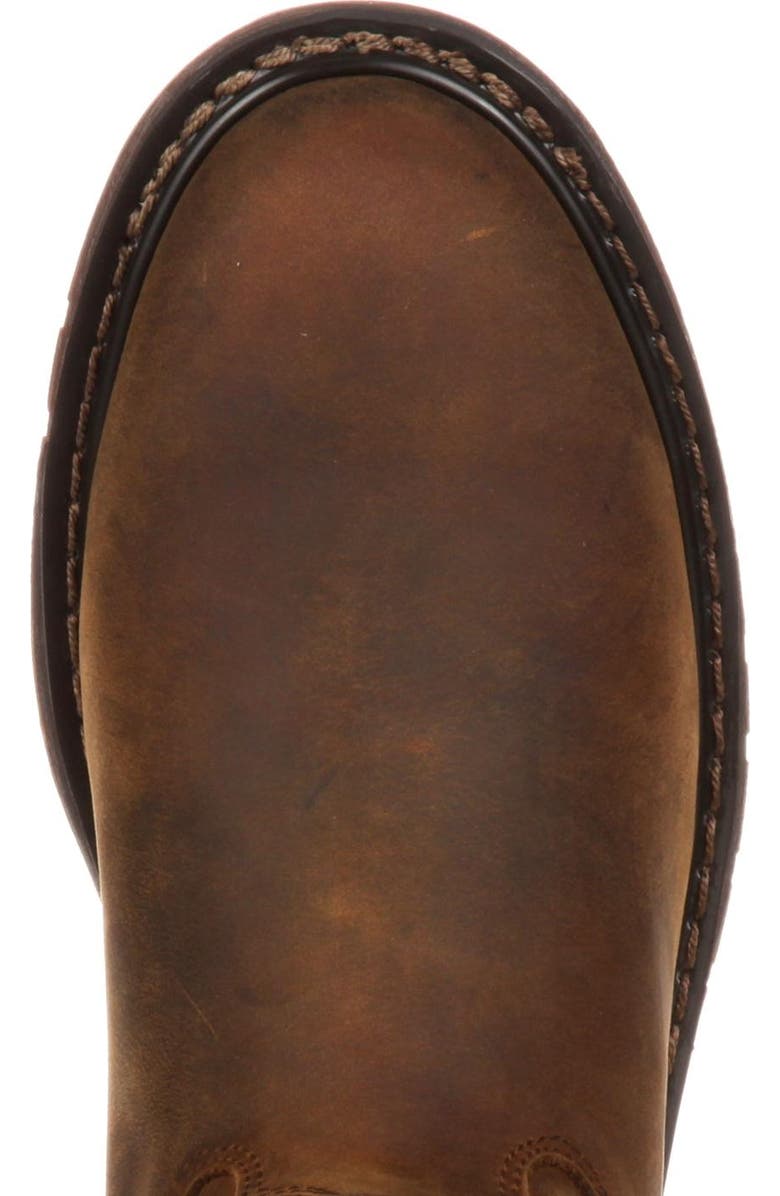 Rocky Ride Roper Western Boot, Alternate, color, Trail Brown