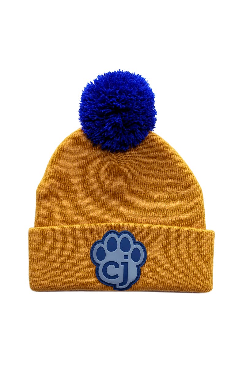 carter joey Magic Beanie Brown & Blue Toddler Winter Hat, Acrylic Yarn, Main, color, Brown