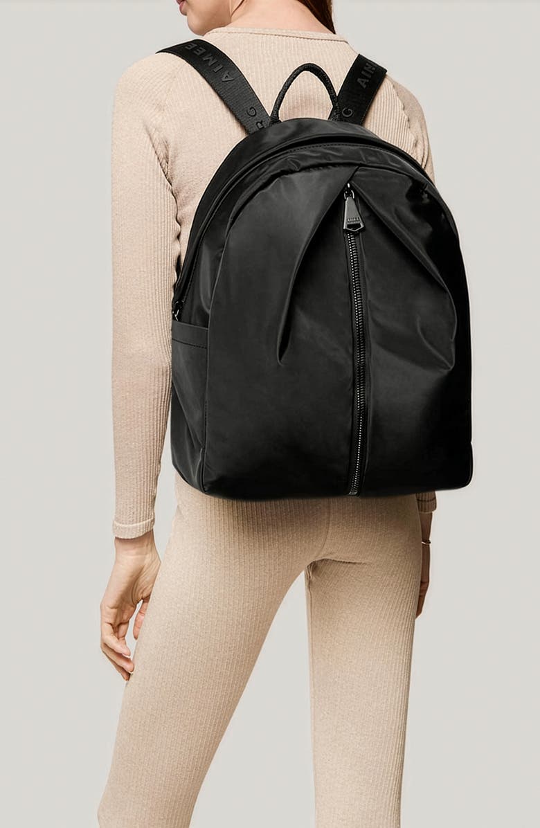 AIMEE Tamitha Nylon Backpack, Alternate, color, Black