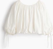 H&M Oversized Tie-detail Blouse