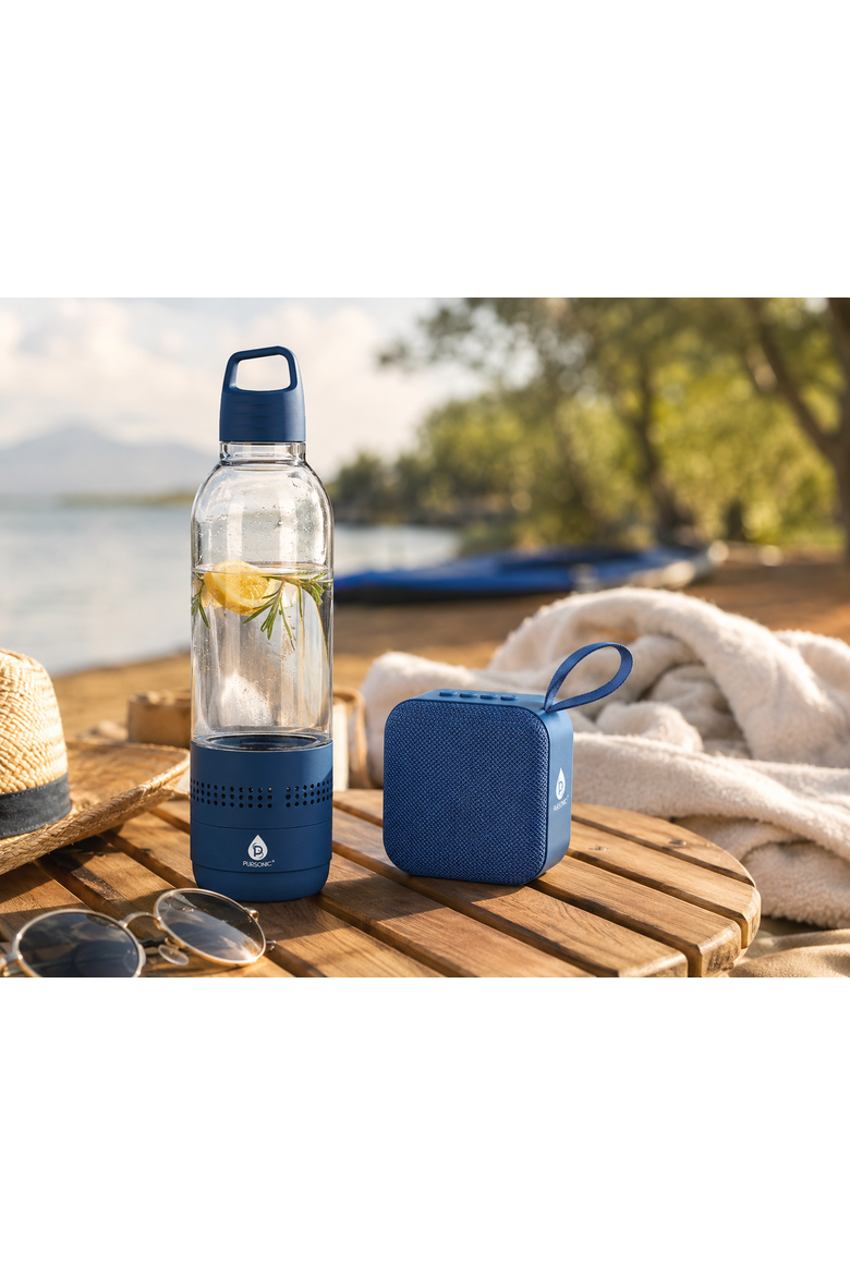 Water Bottle Speaker & Portable Wireless Speaker, Alternate, color, Blue