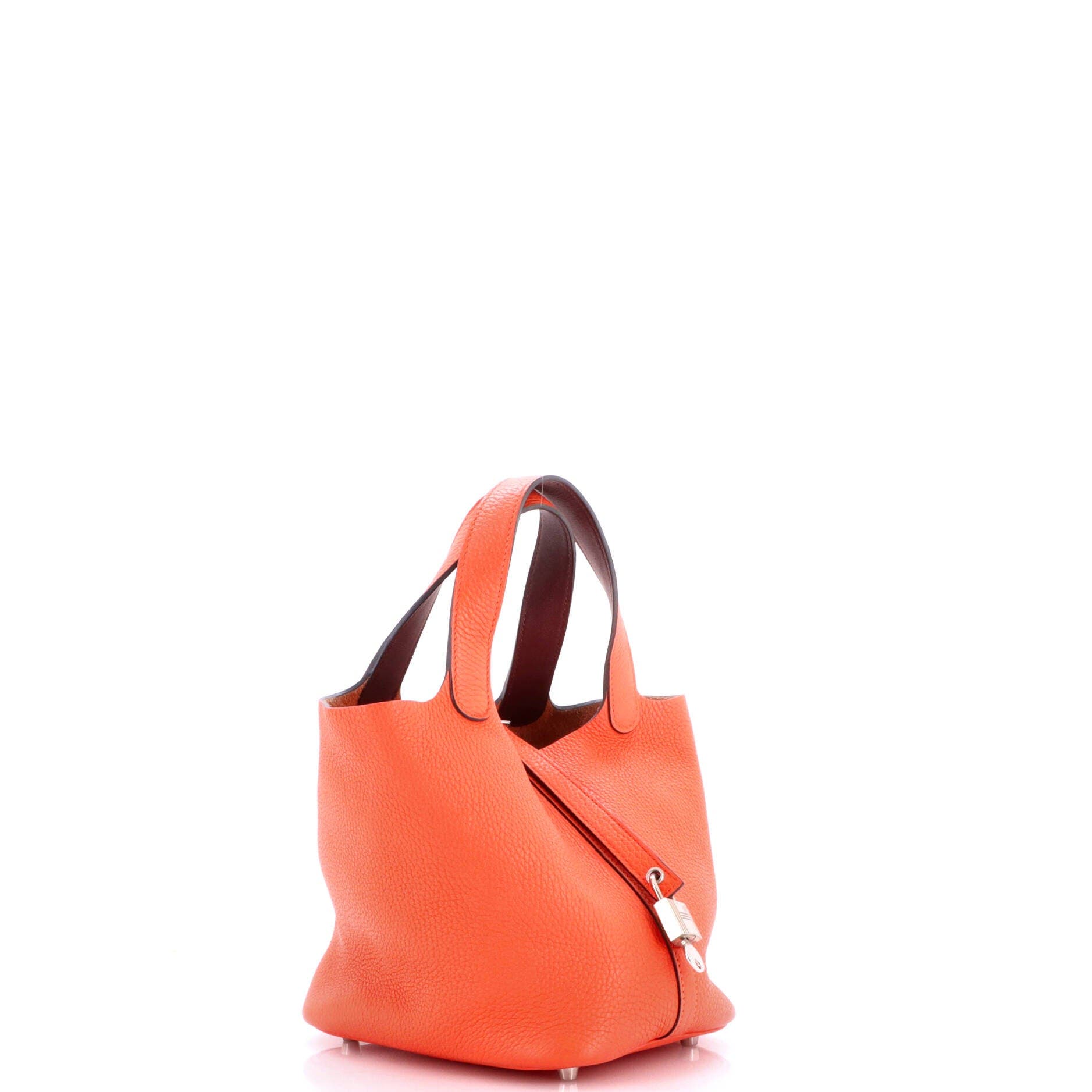 Eclat Picotin Lock Bag Clemence PM, Alternate, color, Orange