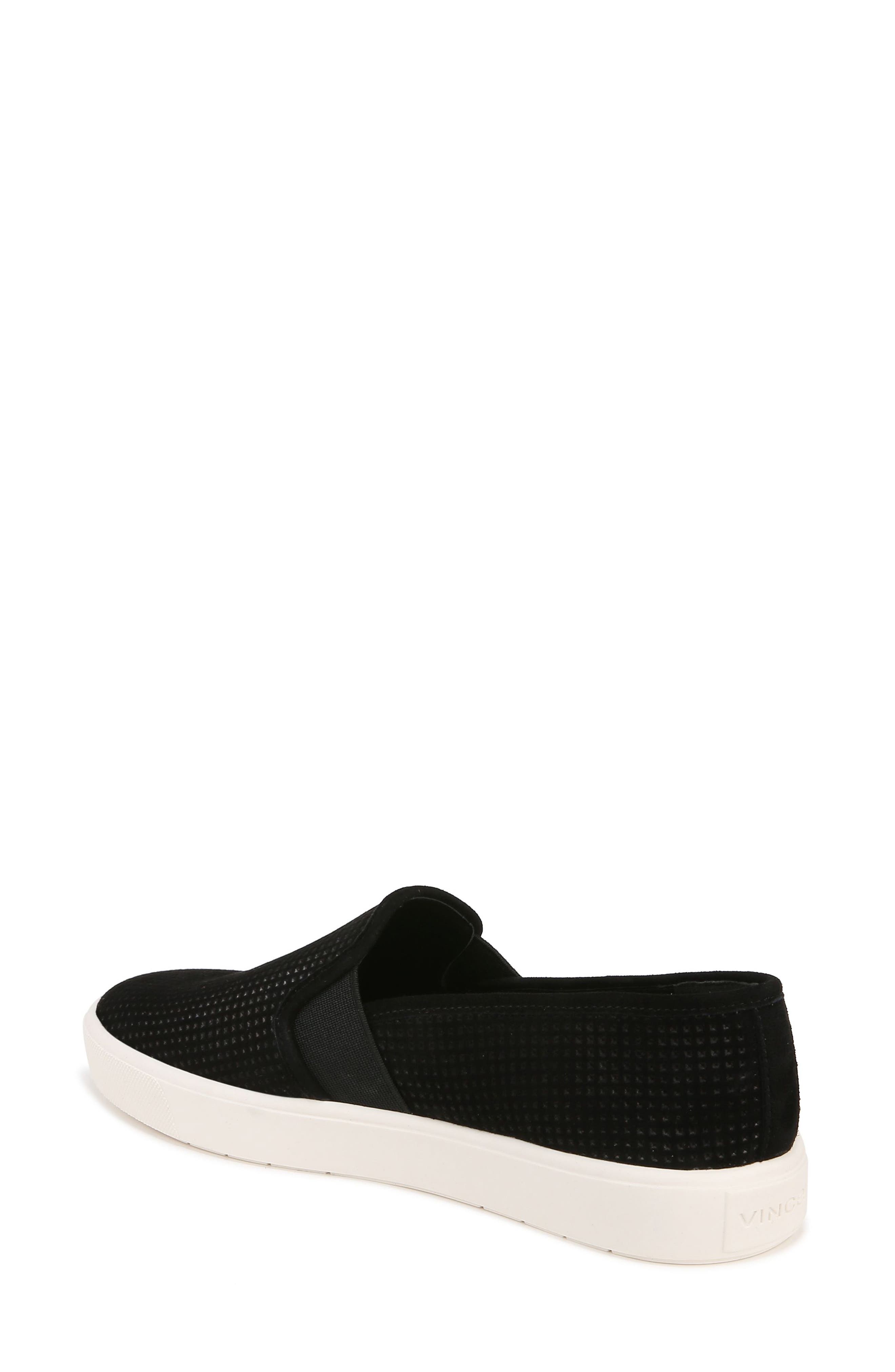 Vince Blair Slip-On Sneaker, Alternate, color, Black Perforated Suede