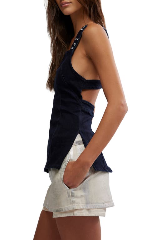 Shop Free People Decked In Dark Rinse