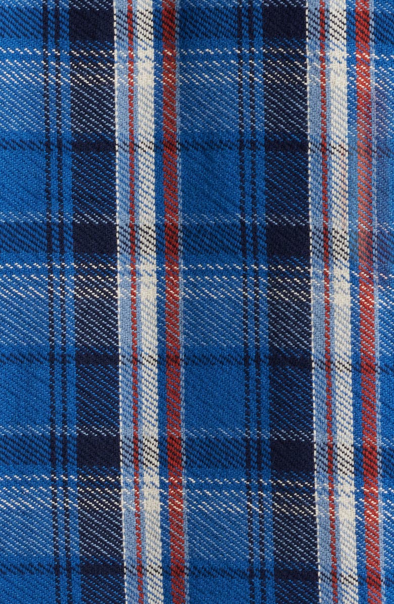 EDWIN Plaid Cotton Button-Up Work Shirt, Alternate, color, Blue Plaid