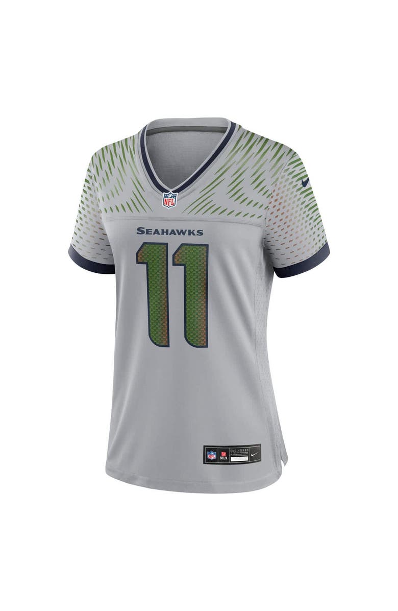 Nike Women's Nike Jaxon Smith-Njigba Wolf Gray Seattle Seahawks 2025 Rivalries Collection Game Jersey, Alternate, color, Gray
