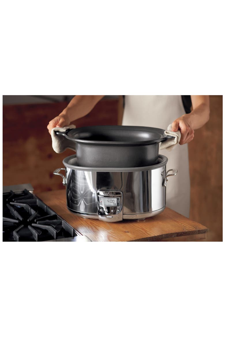 7-Quart Slow Cooker with Aluminum Insert, Alternate, color, SILVER