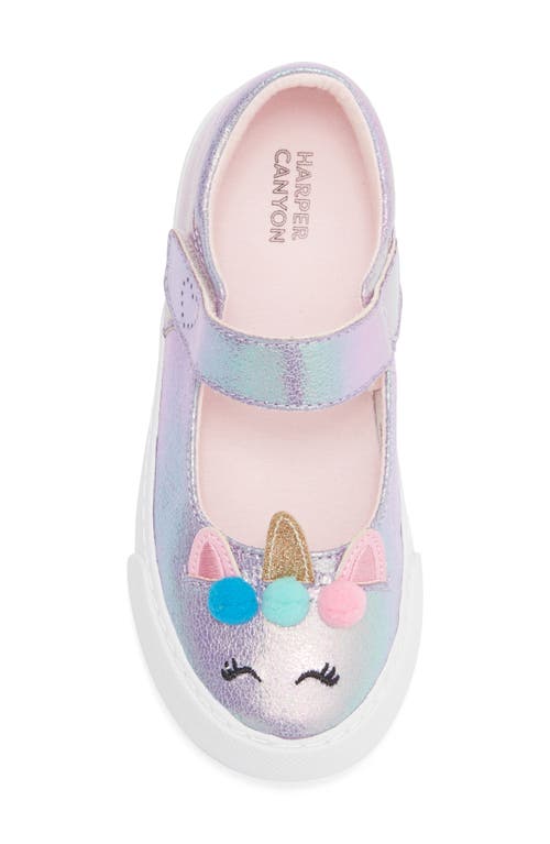 Harper Canyon Kids' Mystical Unicorn Mary Jane Flat In Multi