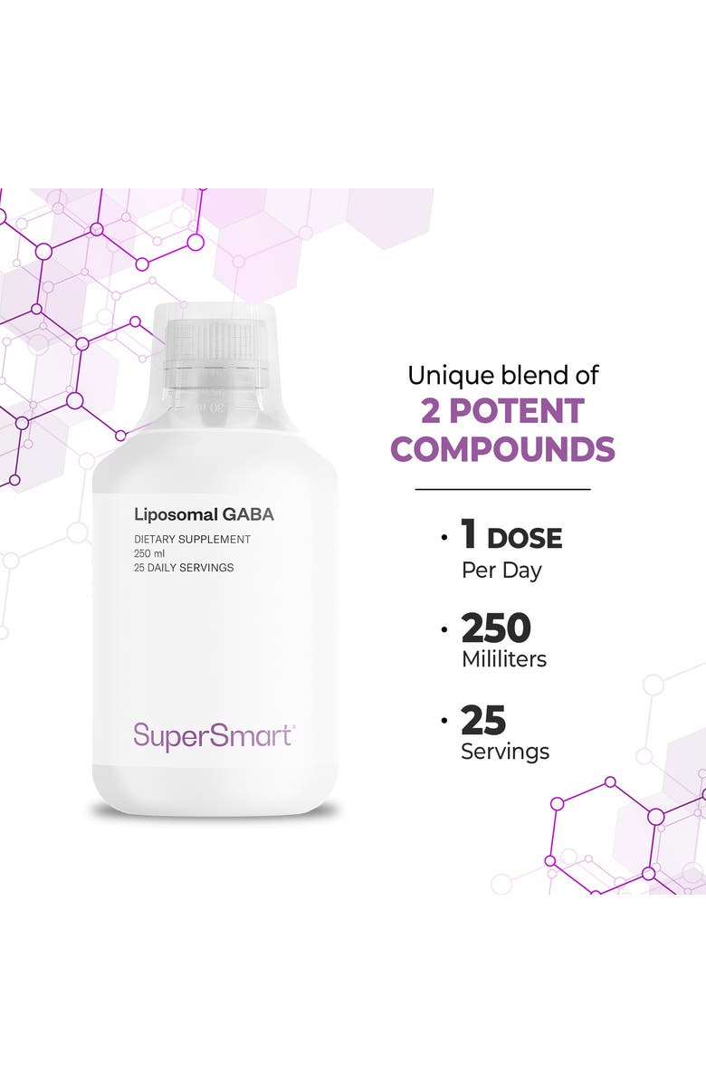SuperSmart Liposomal GABA 500mg per Day, Alternate, color, 