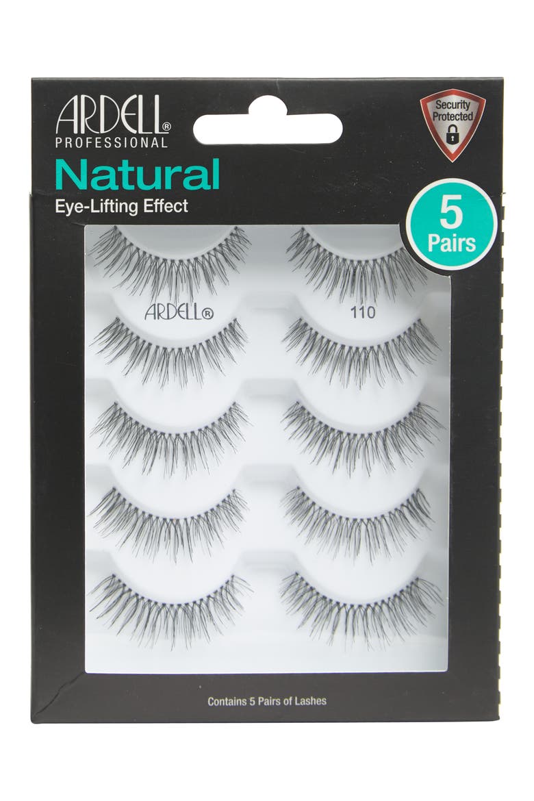 Natural 110 Lashes - Pack of 5, Main, color, NO COLOR
