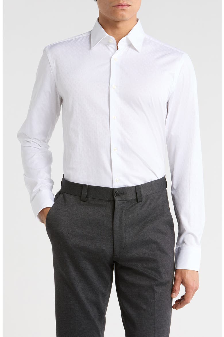 Hank Dress Shirt, Main, color, WHITE