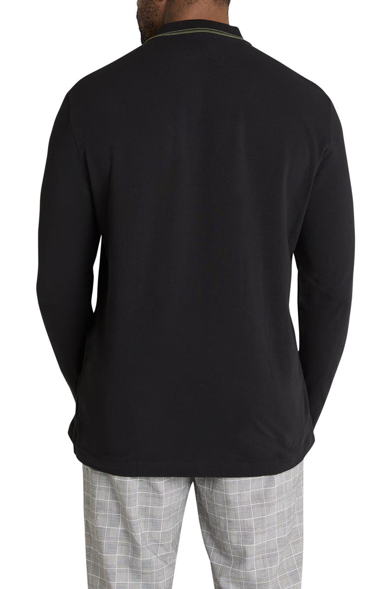Johnny Bigg Long Sleeve Piqué Cotton Polo Shirt, Alternate, color,