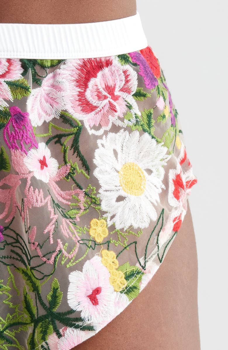 KILO BRAVA Lace Tap Shorts, Alternate, color, Multicolor Floral