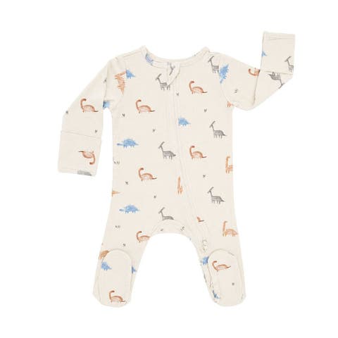 Modal Zip Footie in Dinosaurs