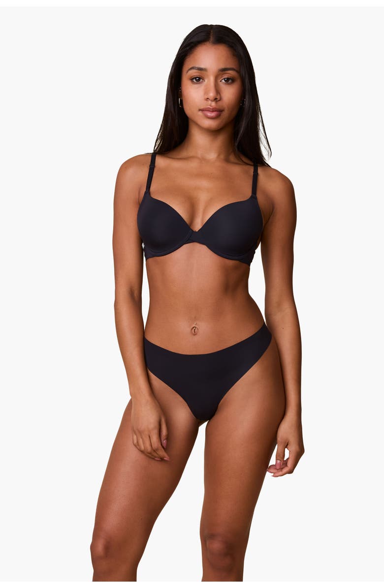 Harper Wilde Base T-Shirt Bra, Alternate, color, Black