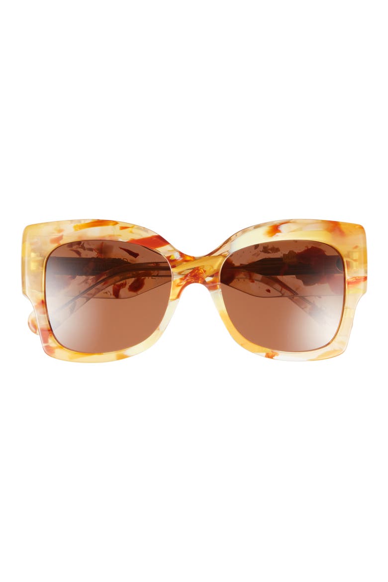 Square Sunglasses, Main, color, BRONZE BRONZE BROWN