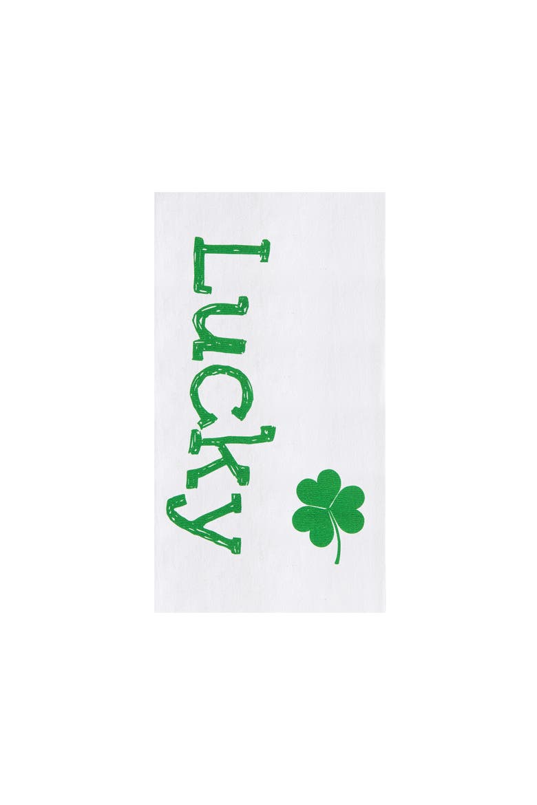 Lucky Clover Kitchen Dishtowels Set of 2, Alternate, color, Green