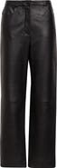 LOULOU DE SAISON Cobe Lambskin Leather Straight Leg Pants
