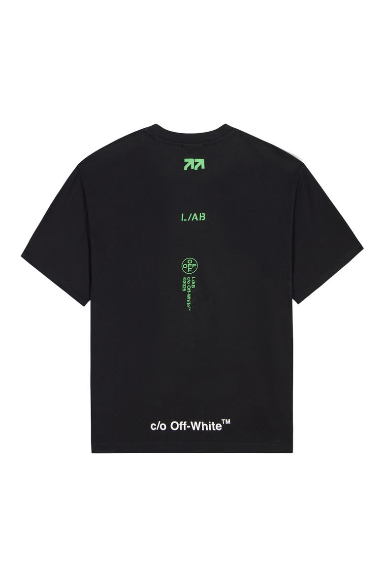 Off Stacked Cotton Graphic T-Shirt, Alternate, color, BLACK