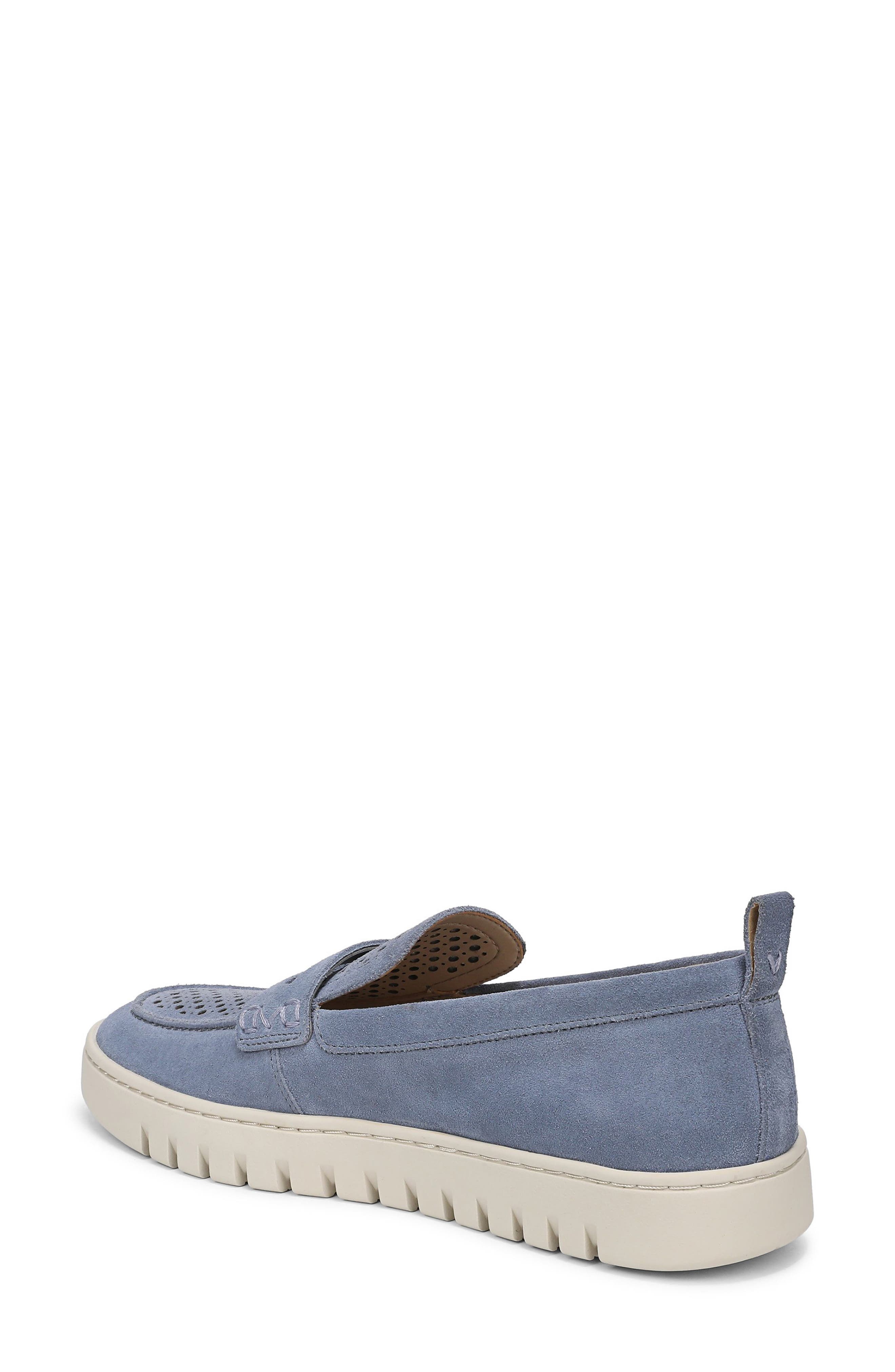 Vionic Uptown Perf Penny Loafer, Alternate, color, Pacific Blue