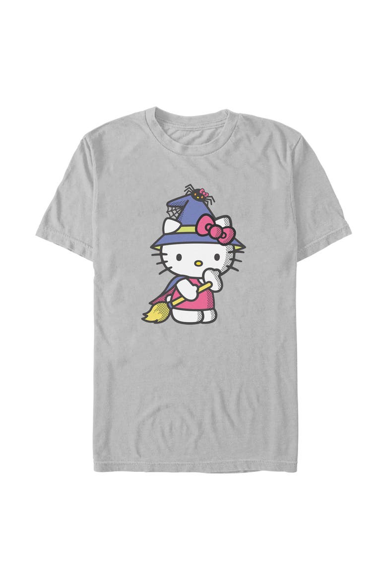 Men's Hello Kitty Halloween Party Costume  Graphic T-Shirt, Main, color, Ice Grey