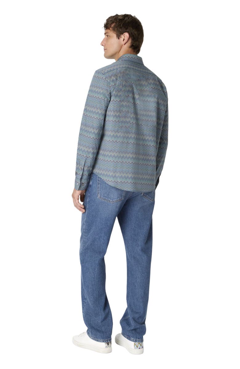Missoni Poplin Cotton Shirt With Zigzag Pattern, Alternate, color, Multicoloured