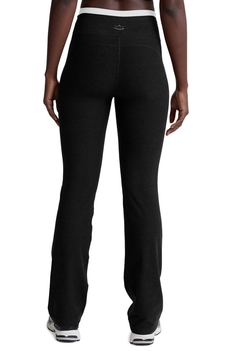 Beyond Yoga Space Day Layered Bootcut Pants, Alternate, color, Darkest Night